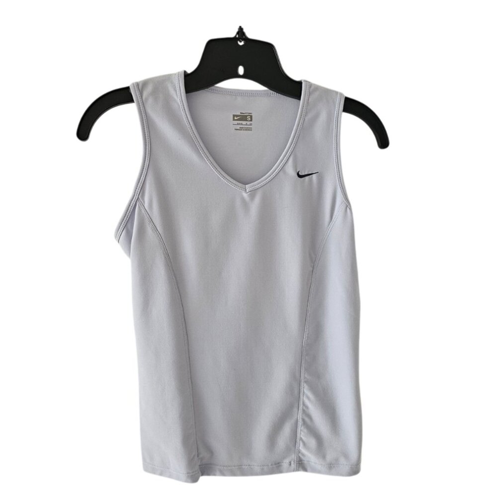 Nike Women's Dri-Fit V-Neck Sleeveless Tank Top | NWT | Small | Light Blue